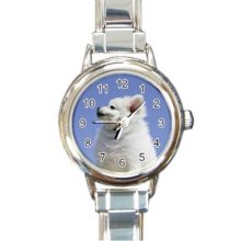 Dog Round Italian Charm Watch 23