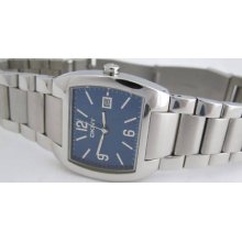 Donna Karan Dkny Watch Ny-1109 Men Solid Stainless Steel Blue Dial Authentic
