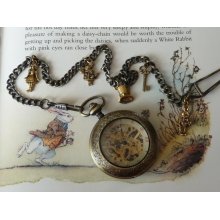 Down The Rabbit Hole working mechanical pocket watch