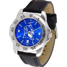 Duke Blue Devils Sport AnoChrome Men's Watch with Leather Band