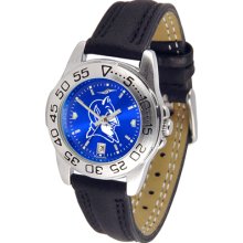 Duke Blue Devils Sport Leather Band AnoChrome-Ladies Watch