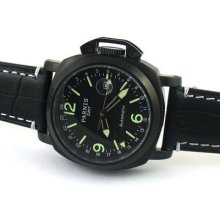 E472,parnis Pvd Case 44mm Gmt Ii Automatic Watch