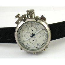 E566,parnis 50mm Big Face White Dial Auto Watch
