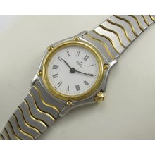 Ebel Classic Wave 18k Gold & Steel Ladies Wristwatch