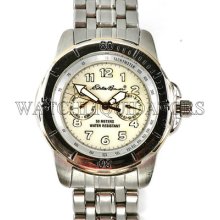 Eddie Bauer By Fossil Menâ€™s White Day Date Easy Read Tach 50m Wr Sport Watch