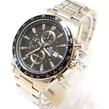 Ef-547d-1 100% Original Edifice Men's Chronograph Black Watch Casio