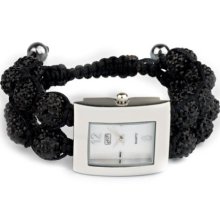 Eton Women's Quartz Watch With Mother Of Pearl Dial Analogue Display And Black Bracelet 3019L-Bk