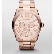 Express Womens Venice Multifunction Watch Rose Gold Rose Gold, No Size