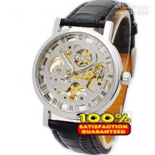 Factory Price Luxury Men's Transparent Mechanical Watches Hollow Wat