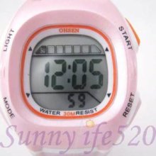 Fashion Digital Alarm Men Lady Sports Wrist Watch Ohsen