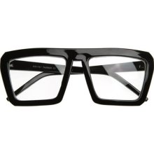 Fashion Frame Flat Top Blaster Frame Wayfarers Style Eyewear Clea ...
