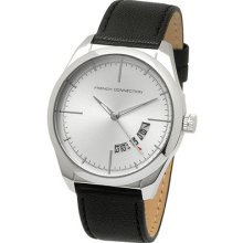 Fcuk French Connection Black Leather Strap Men's Watch Fc1028s