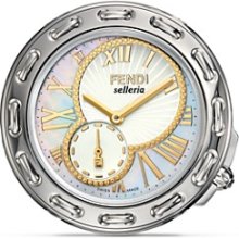 Fendi Women's 'Selleria' Mother of Pearl Dial Stainless Steel Watch