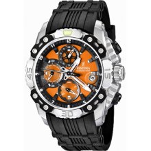 Festina Men's Bike 2011 Chronograph Watch F16543/7 With Rubber Strap And Orange Dial