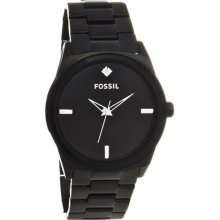 Fossil Men's Black Stainless Steel Analog Watch ...