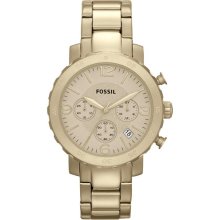 Fossil Natalie Gold-Tone Chronograph Ladies Watch Am4422