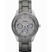 Fossil Women's Watch Chronograph Aluminum Gray Es3040