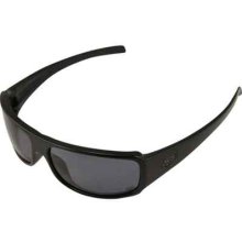 Fox 'the Matter' Polished Black Sunglasses Grey Polarized Lens