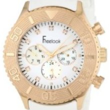 Freelook Mens HA5046RG-9 White Chrono Rose-Gold Bezel White Dial