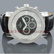 Freeze Ice Time Iceberg Mens Diamond Watch 0.20ct Tank