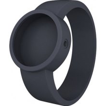 Fullspot O Clock Strap Unisex Quartz Watch With Grey Dial Analogue Display And Grey Silicone Bracelet Ocs06-X