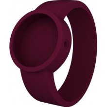 Fullspot O Clock Unisex Quartz Watch With White Dial Analogue Display And Purple Silicone Bracelet Ocs29