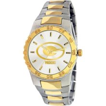 Game Time Watch, Mens Green Bay Packers Two-Tone Stainless Steel Brace
