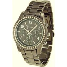 Geneva Platinum Women's 9073.Gun Silver Plastic Quartz Watch with ...