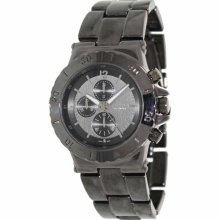 Geneva Platinum Women's 9203.Gun.Gun Grey Stainless-Steel Quartz Watch with Grey Dial