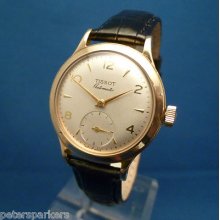 Gents 9ct Gold Tissot Automatic Mechanical Wristwatch