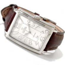 Gevril Men's Avenue of the Americas Limited Edition Swiss Made Automantic Leather Strap Watch