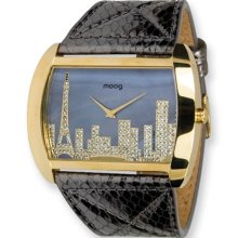 Gray MOP Skyline Moog Paris France Fashionista Ladies Watch