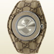 Gucci u-play medium watch with guccissima leather strap