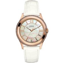 Guess U11679l1 Ladies High Status Shine Mother Of Pearl Dial Watch