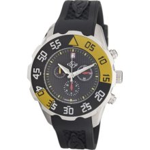 GV2 by Gevril Men's 3000R Parachute Chronograph Rubber Date Watch ...