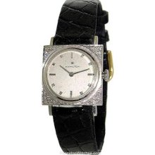 Hamilton 14k White Gold & Diamond Watch Mechanical Movement PVU139-9749