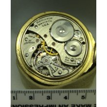 Hamilton 992b Size 16 - 21 Jewel Pocket Watch Movement Only & Outer Case