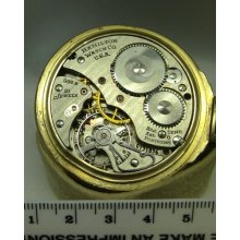 Hamilton 992b Size 16 - 21 Jewel Pocket Watch Movement Only & Outer Case