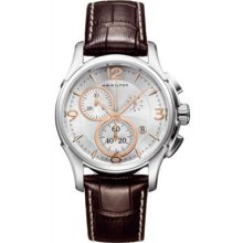 Hamilton H32612555 Watch Jazzmaster Chrono Quartz Mens - Silver Dial Polished Steel Quartz Movement