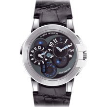 Harry Winston Ocean Dual Time White Gold Watch 400/MATZ44WL.K1