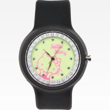 Hello Kitty Silicon Watch: Black