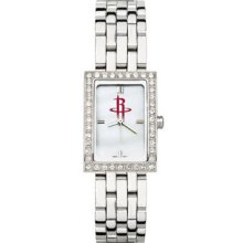 Houston Rockets Ladies Allure Watch Stainless Bracelet LogoArt