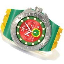 Invicta 12323 Akula Red Green Dial Yellow Band