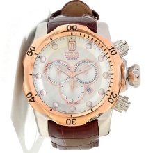 Invicta 12961 Venom Reserve Jt Silver Rs Dial Quartz Chronograph Brown