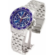 Invicta 1469 Reserve Ocean Man Blue Dial Automatic Chronograph Gray Stainless