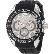 Invicta 1850 Stainless Steel S1 Quartz Chronograph Gray Dial Black