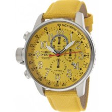 Invicta Force Lefty Men's Quartz Watch With Yellow Dial Chronograph Display And Yellow Nylon Strap 11524