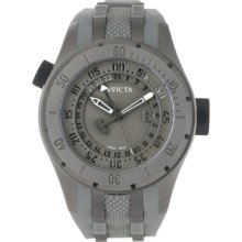 Invicta Men's 0227 Force Collection Grey Dial Grey Titanium And Rubber Watch