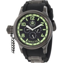 Invicta Men's 1805 Russian Diver Black Dial Black Polyurethane Watch