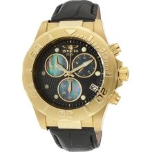 Invicta Mens Pro Diver Elite Swiss Chronograph Gold Tone Stainless Steel Watch